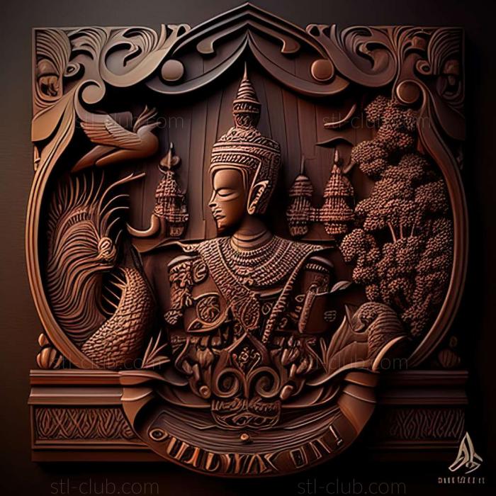 3D model Thailand  Kingdom of Thailand (STL)